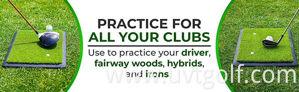 Golf Practice for all your clubs. Use to practice your driver, woods, hybrids and irons.